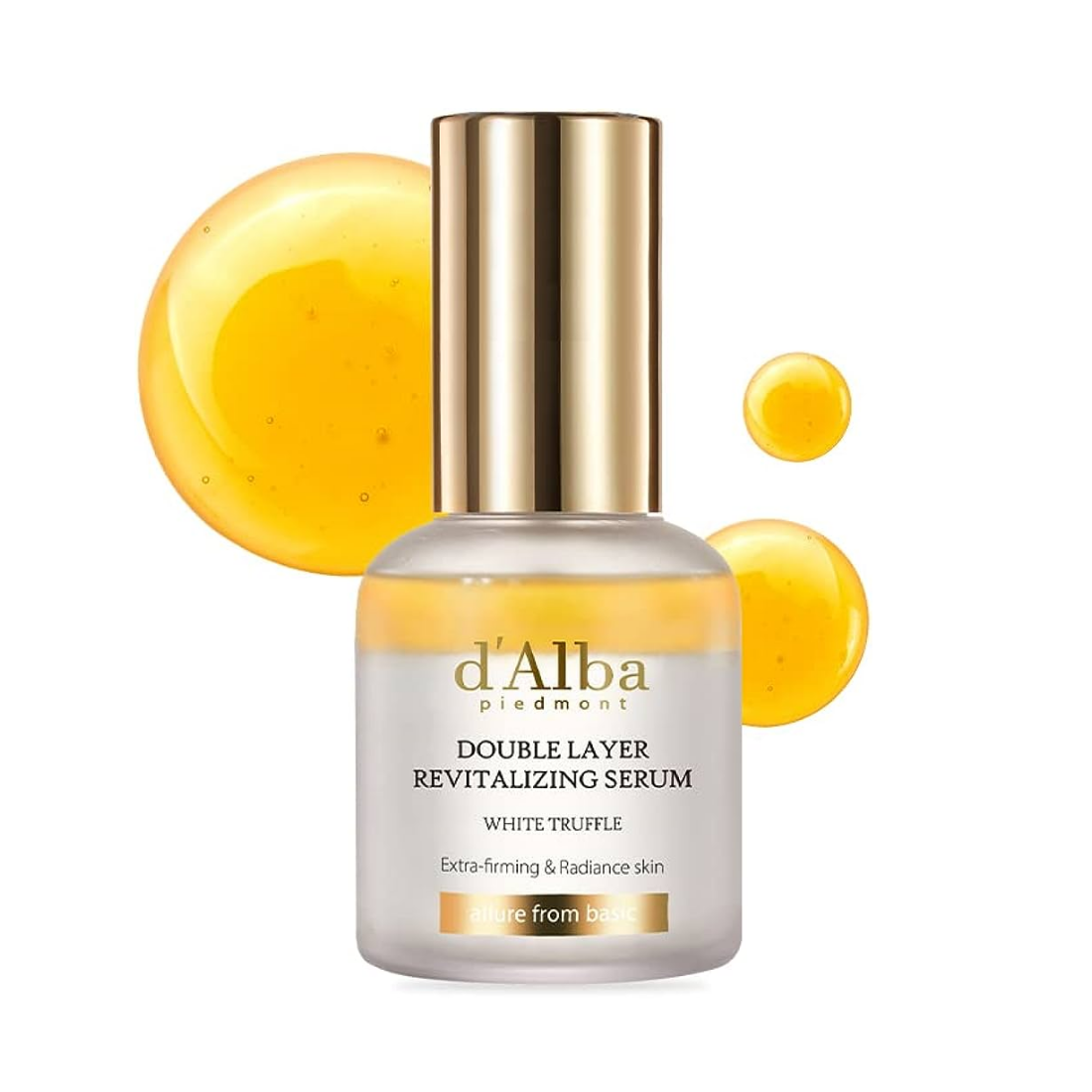 D'ALBA White Truffle Double Layer Revitalizing Serum veido serumas